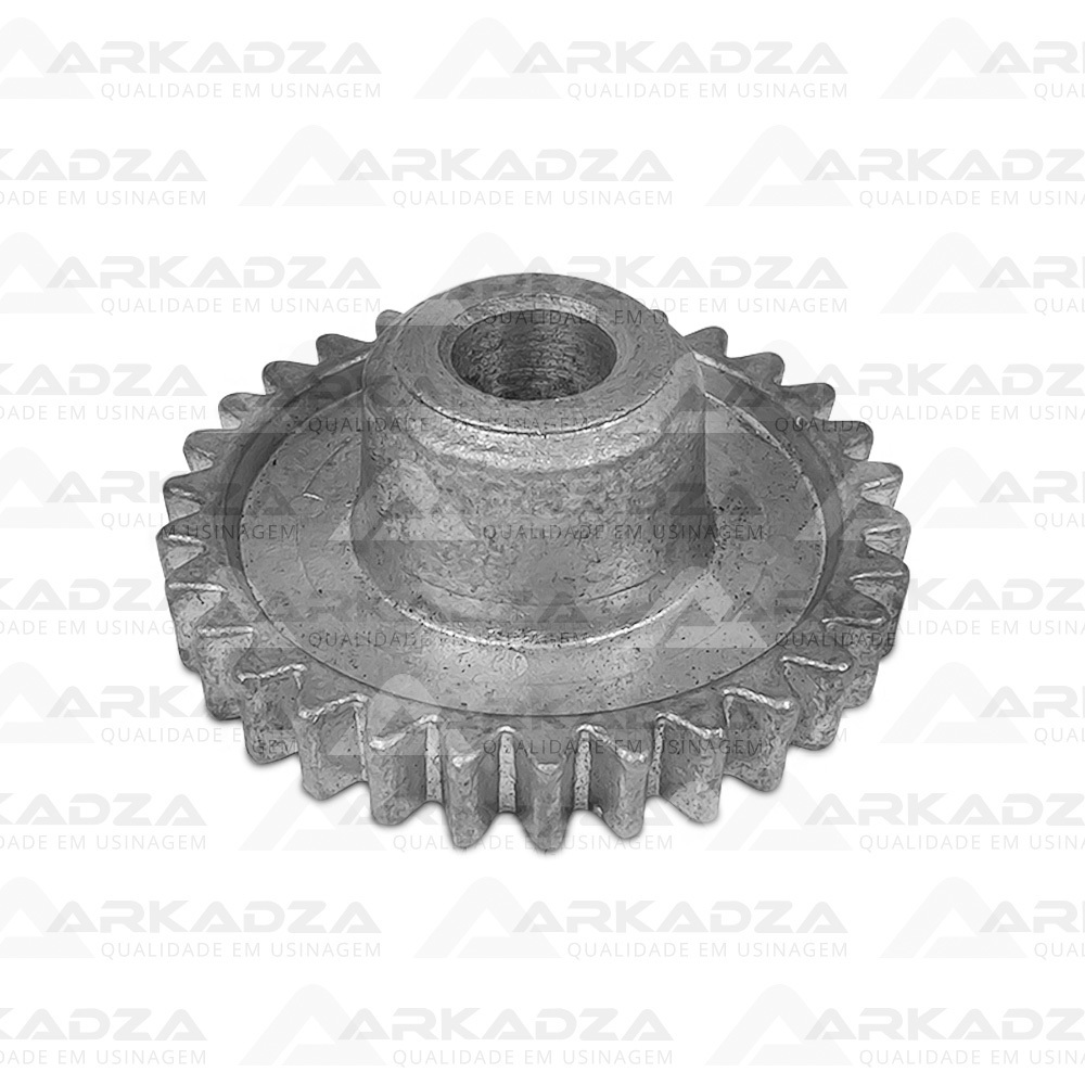 A8 Cód. 114 - Engrenagem Alumínio Ø76mm p/Eixo com Furo 5/8&quot;