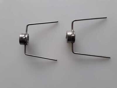 KIT - 2 PÇS GANCHO SIMPLES AÇO INOXIDÁVEL