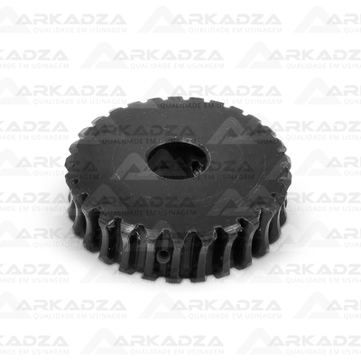 B1 Cód. 155 - Engrenagem / Coroa Poliacetal Ø60mm x 16mm x Furo Ø16mm