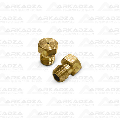 Cód. 111/3 - Parafuso Injetor Latão 1/4&quot;UNF x 11mm x sx 5/16&quot;