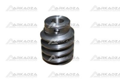 C6 Cód. 199 Sem Fim Aço Usinado p/ Eixo ou Motor p/ Máquina Giratória Ø35 x 35mm x Furo 1/2&quot;