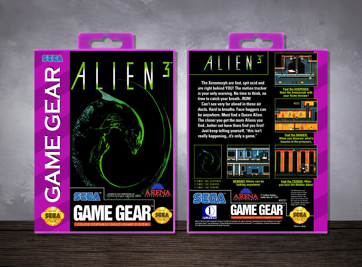 SEGA Game Gear Game Case - Alien 3