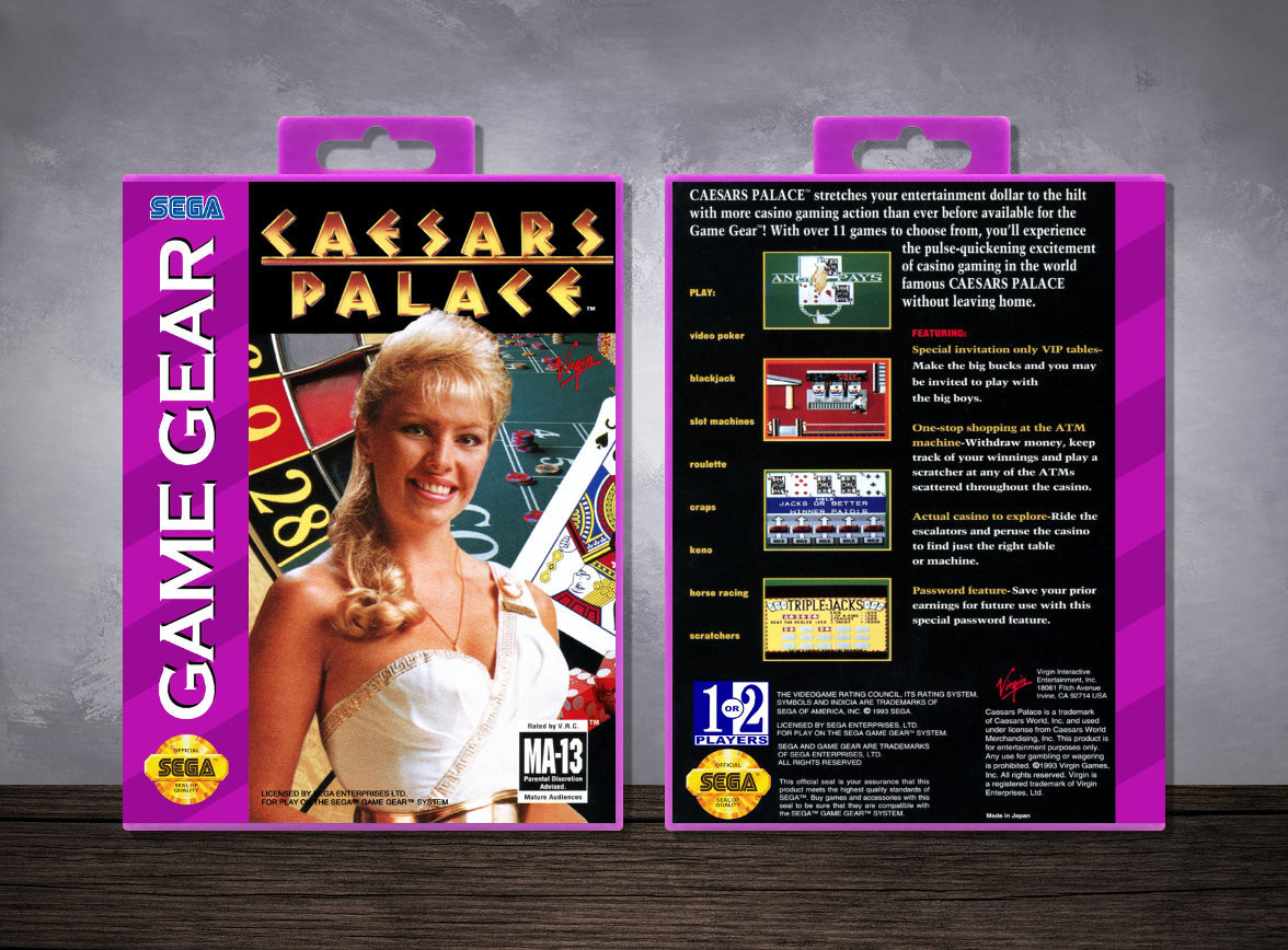 Caesars Palace (Virgin), Case Color: Purple