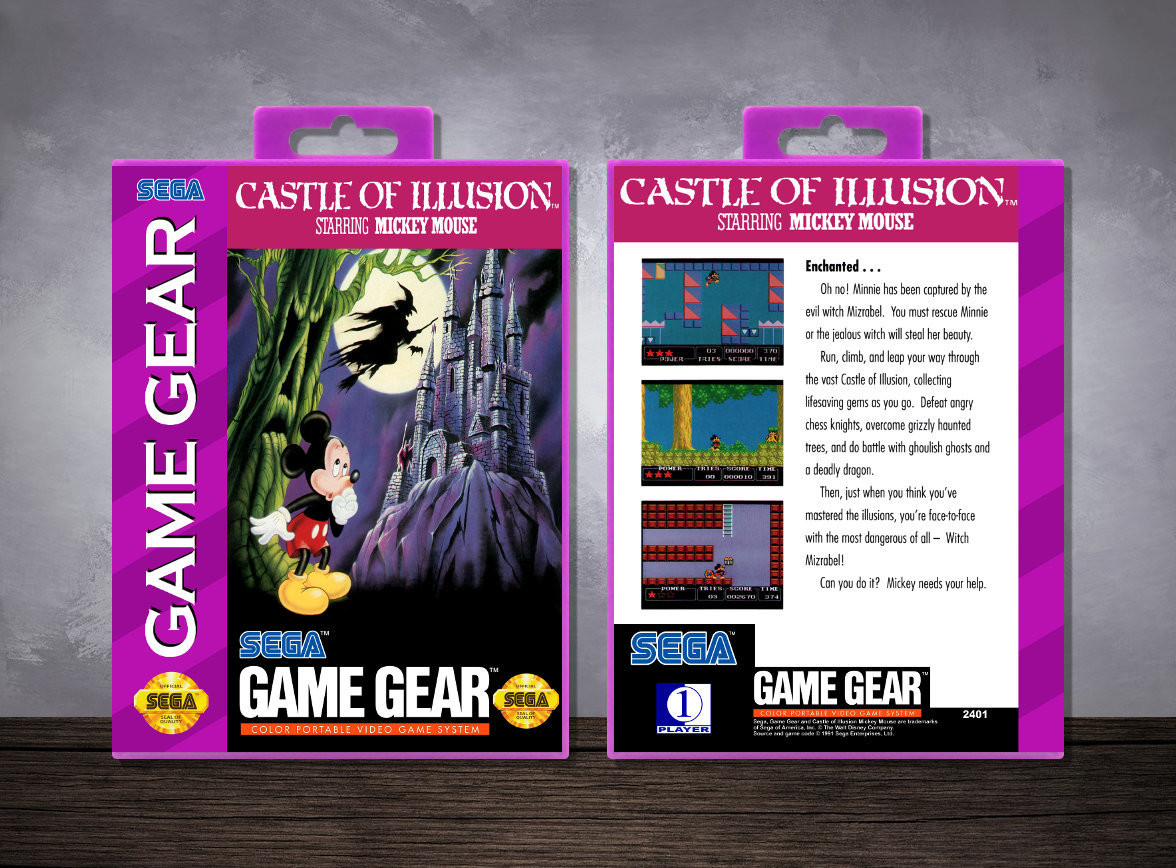 Castle of Illusion Starring Mickey Mouse, Case Color: Purple