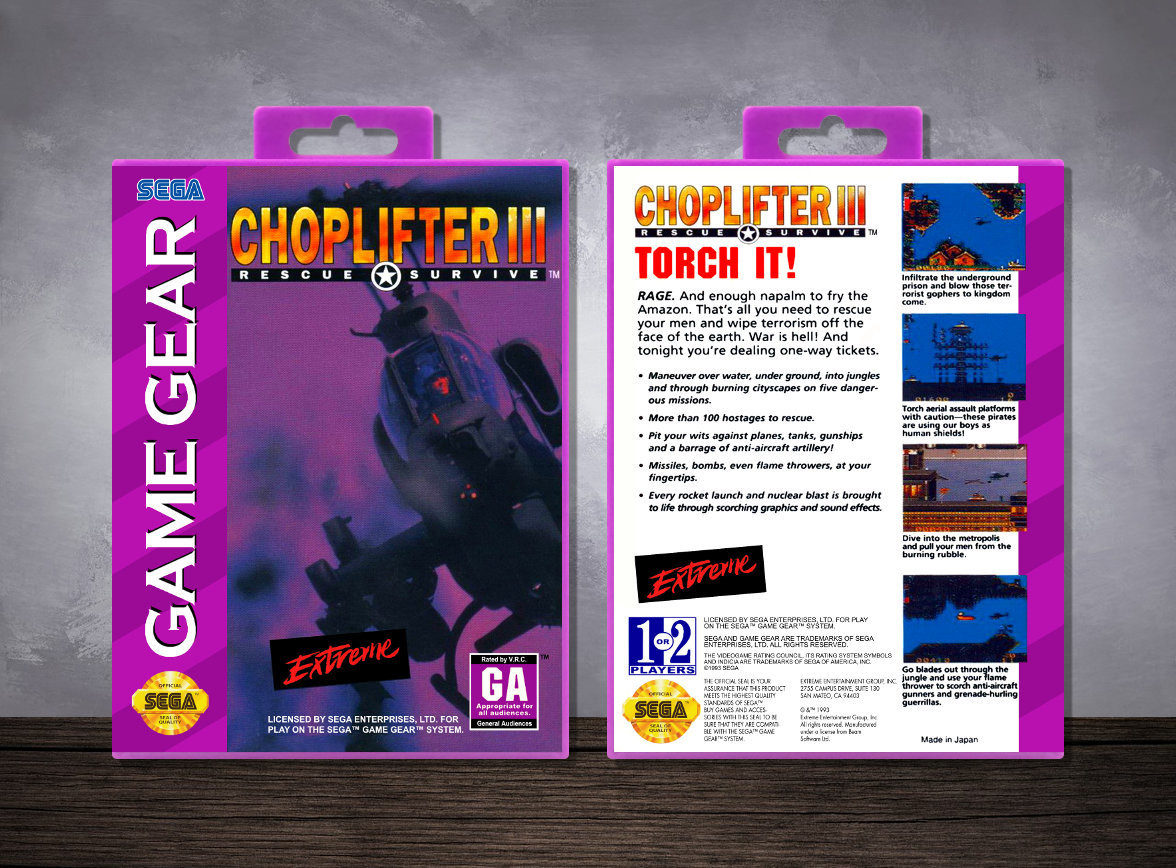 Choplifter III, Case Color: Purple