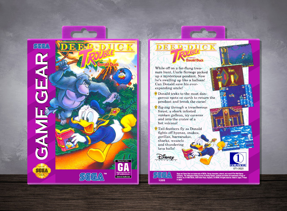 Deep Duck Trouble Starring Donald Duck, Case Color: Purple