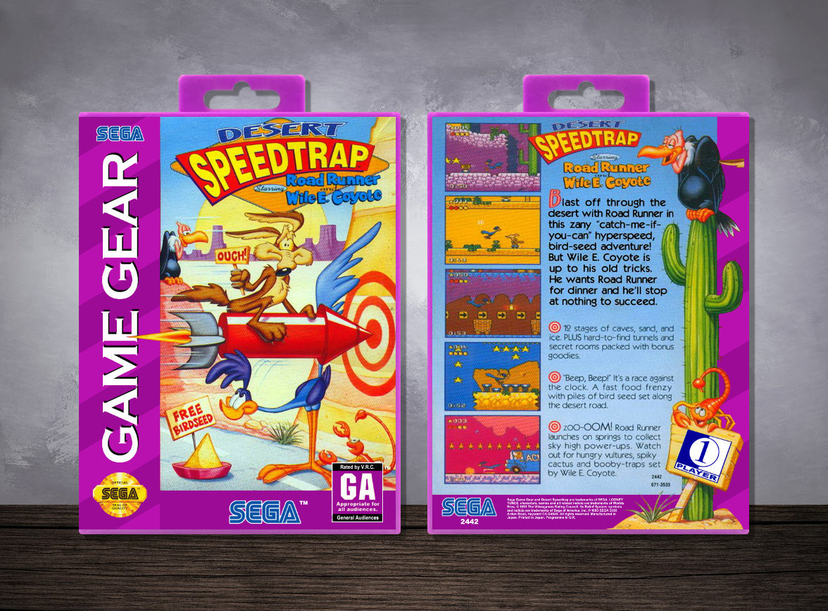 Desert Speedtrap starring Road Runner &amp; Wile E. Coyote, Case Color: Purple