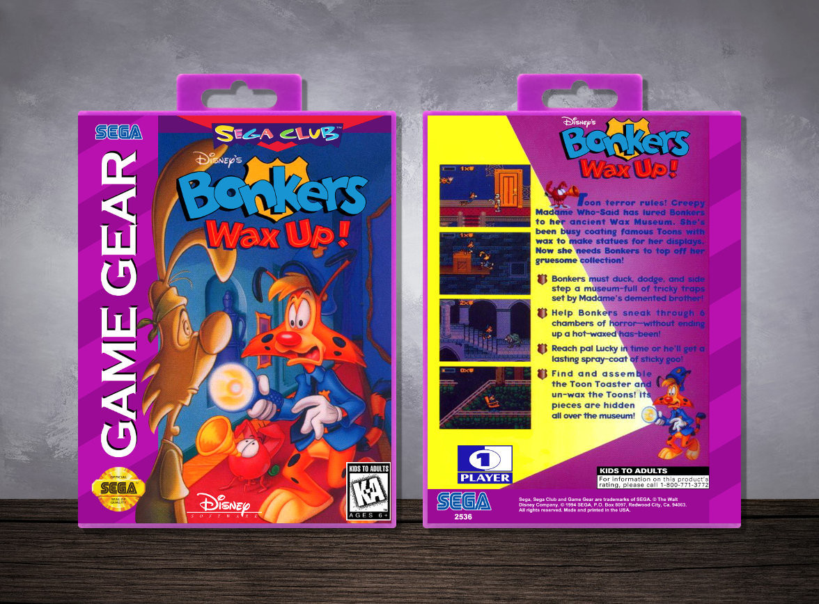 Disney&#39;s Bonkers: Wax Up!, Case Color: Purple