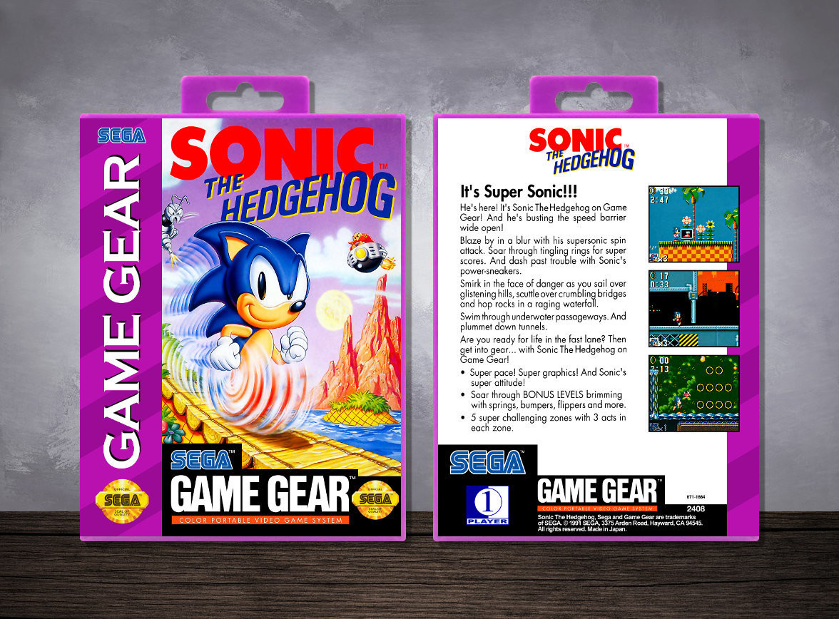 Sonic The Hedgehog, Case Color: Purple