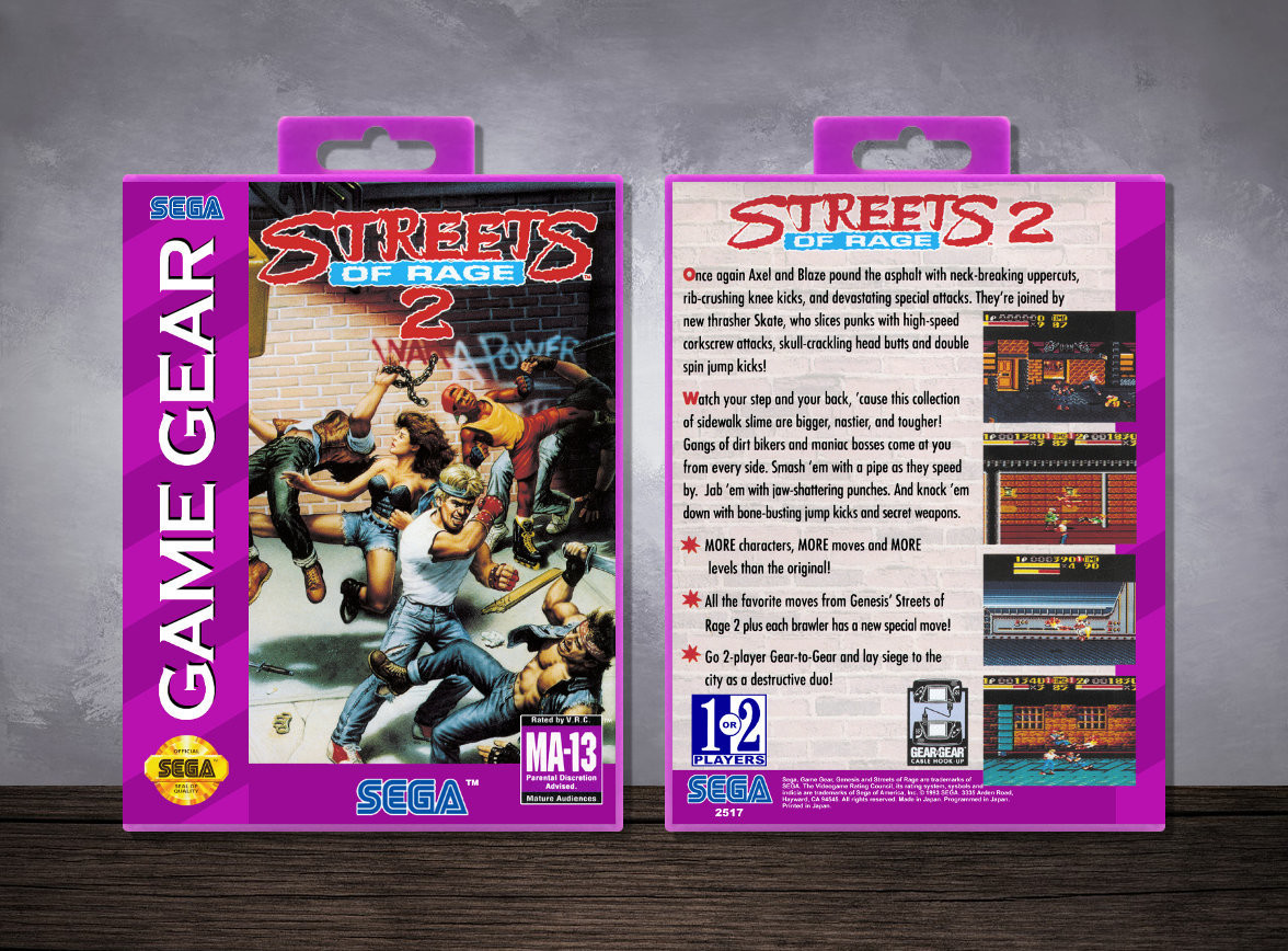 Streets of Rage 2, Case Color: Purple