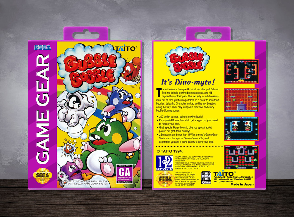 Bubble Bobble, Case Color: Purple