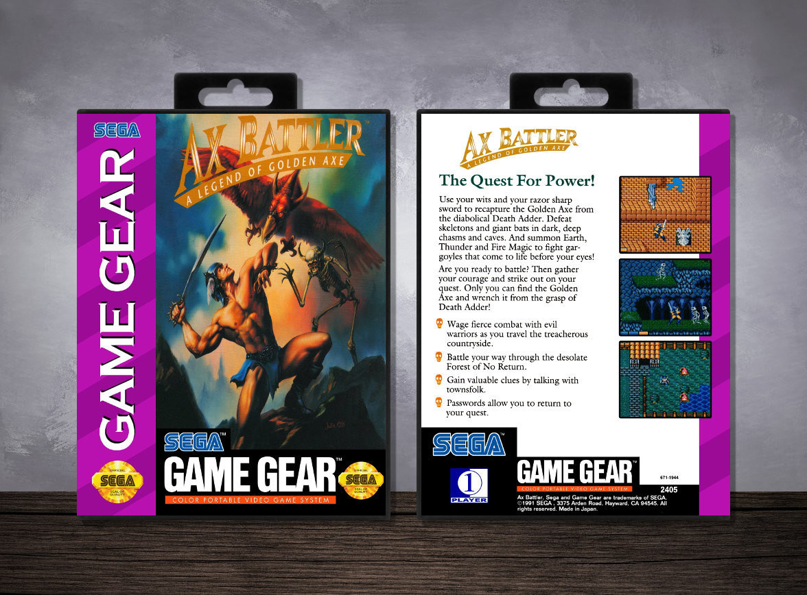 Ax Battler: A Legend of Golden Axe, Case Color: Black