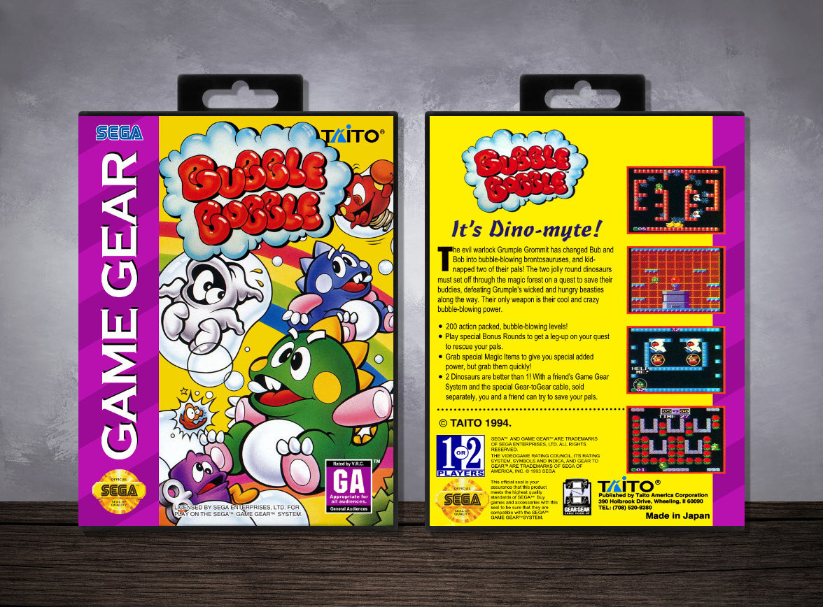 Bubble Bobble, Case Color: Black