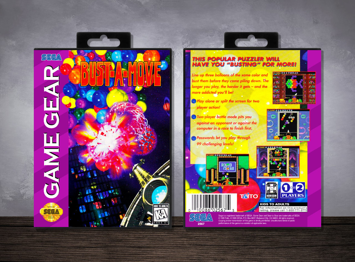 Bust-A-Move, Case Color: Black
