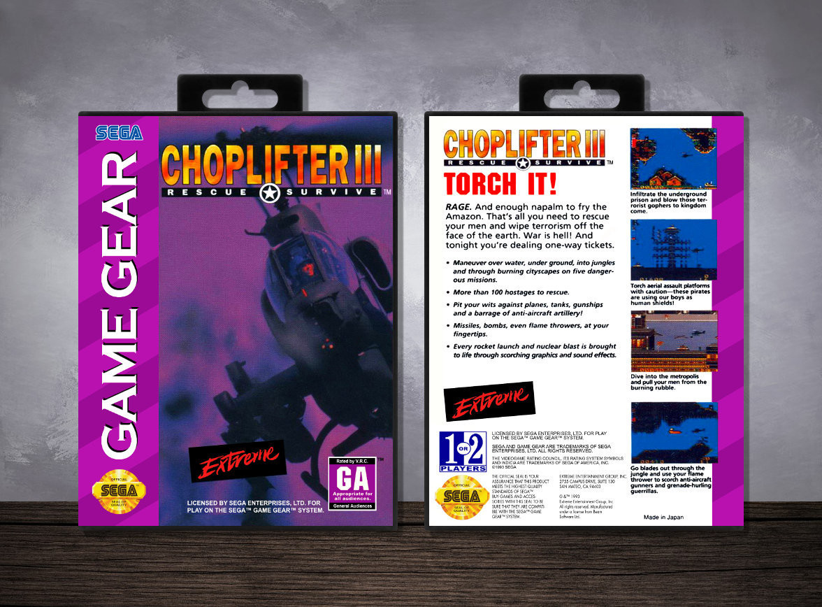 Choplifter III, Case Color: Black