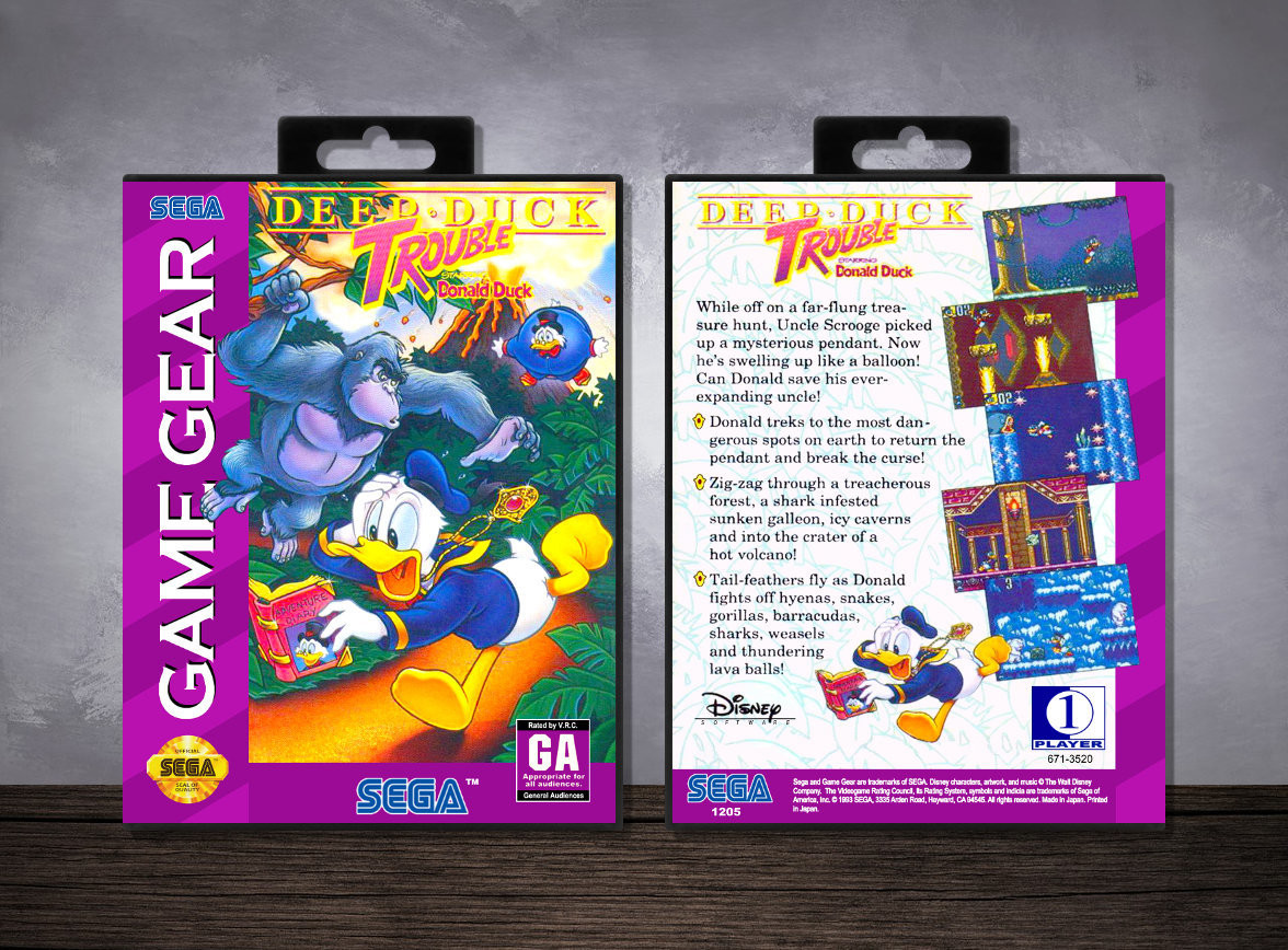Deep Duck Trouble Starring Donald Duck, Case Color: Black