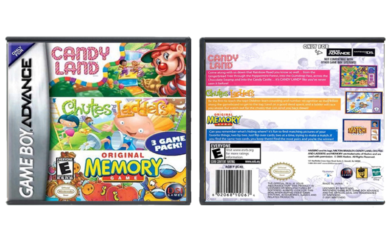 Candy Land / Chutes and Ladders / Memory