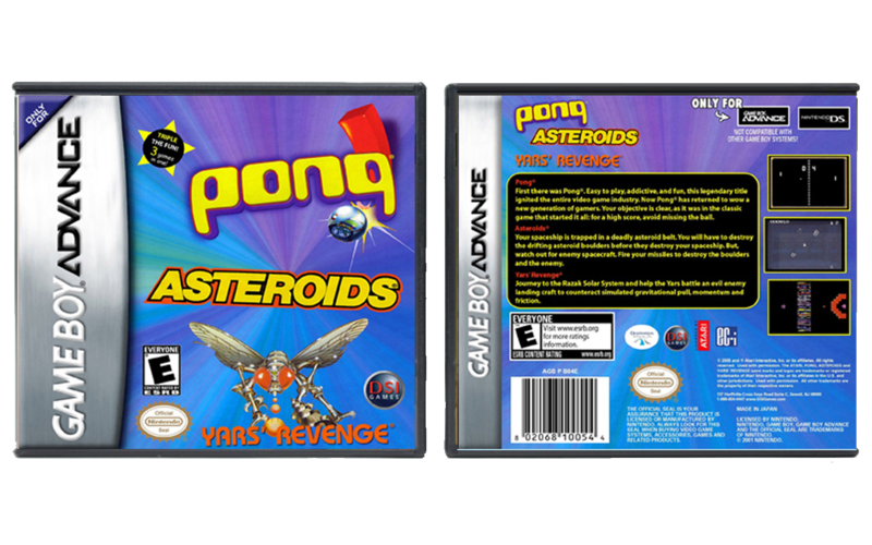 Asteroids / Pong / Yar&#39;s Revenge