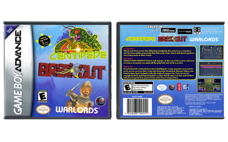 Centipede / Breakout / Warlords