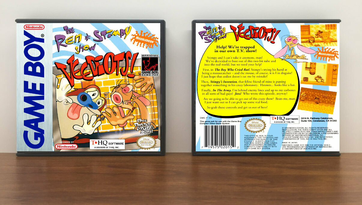 Ren &amp; Stimpy Show: Veediots!, The, Artwork Spine Color: Chrome