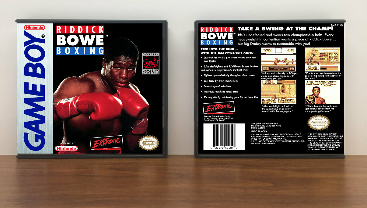 Riddick Bowe Boxing, Artwork Spine Color: Chrome