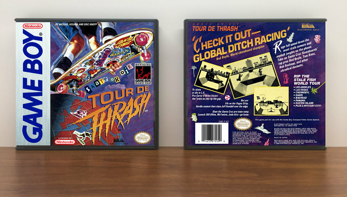 Skate or Die 2: Tour de Thrash, Artwork Spine Color: Chrome