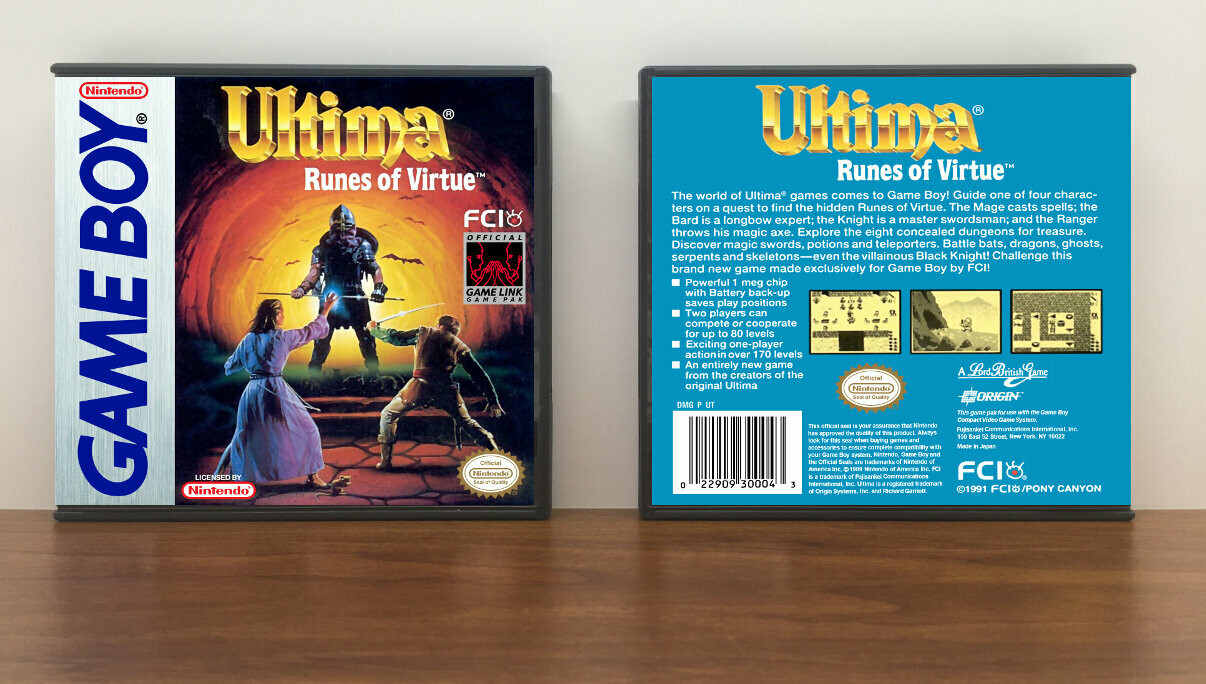 Ultima: Runes of Virtue, Artwork Spine Color: Chrome