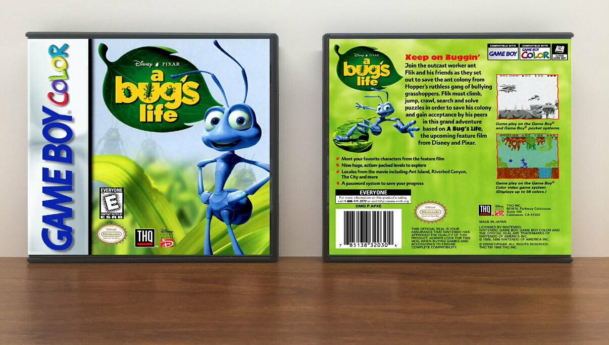 Disney&#39;s Pixar: A Bug&#39;s Life, Artwork Spine Color: Chrome