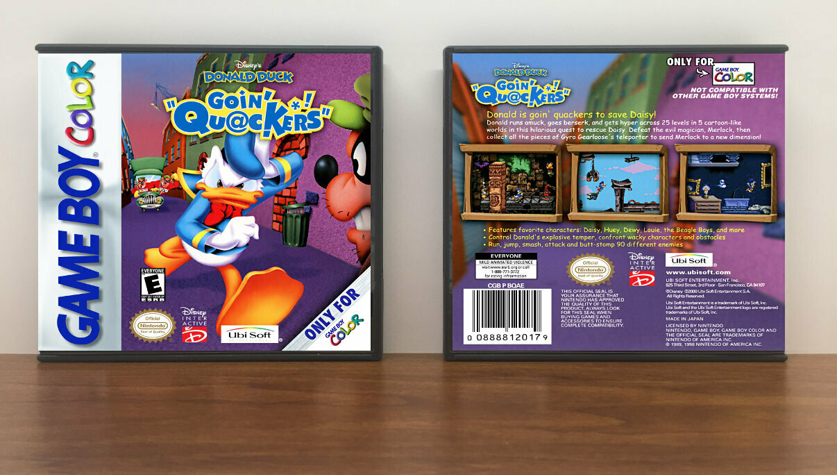 Donald Duck: Goin&#39; Quackers, Artwork Spine Color: Chrome