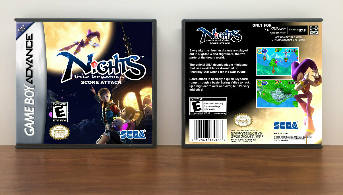 Nights into Dreams: Score Attack, Artwork Spine Color: Chrome