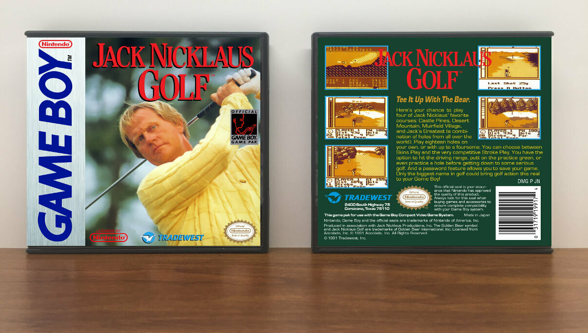 Jack Nicklaus Golf, Artwork Spine Color: Chrome