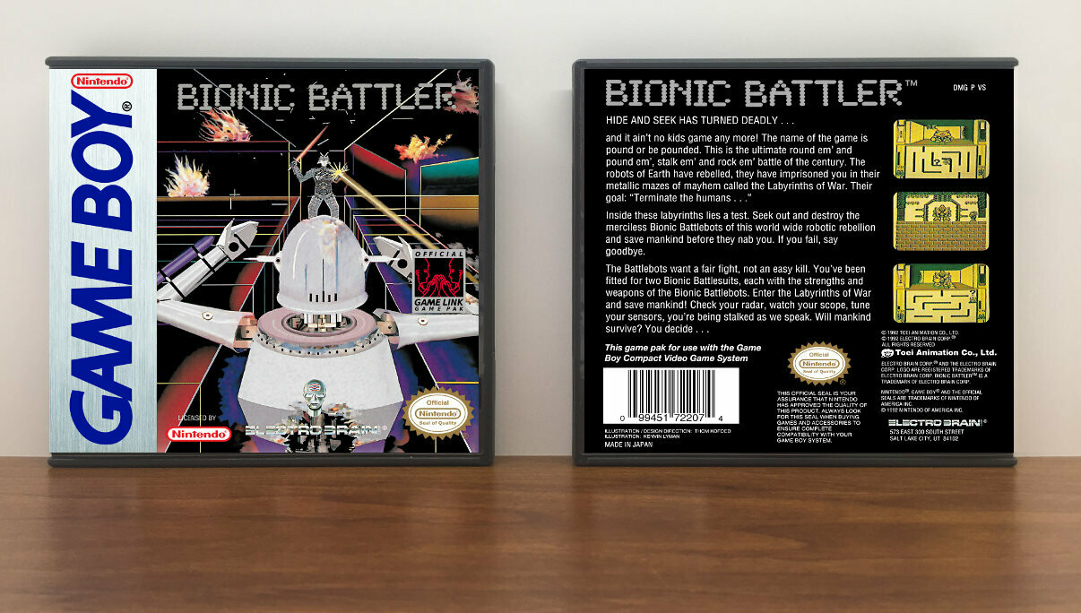 Bionic Battler, Artwork Spine Color: Chrome