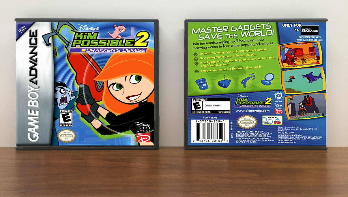 Disney's Kim Possible 2: Drakken's Demise, Artwork Spine Color: Chrome