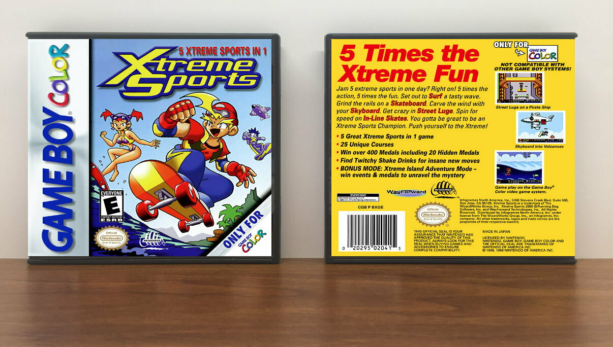 Xtreme Sports, Artwork Spine Color: Chrome