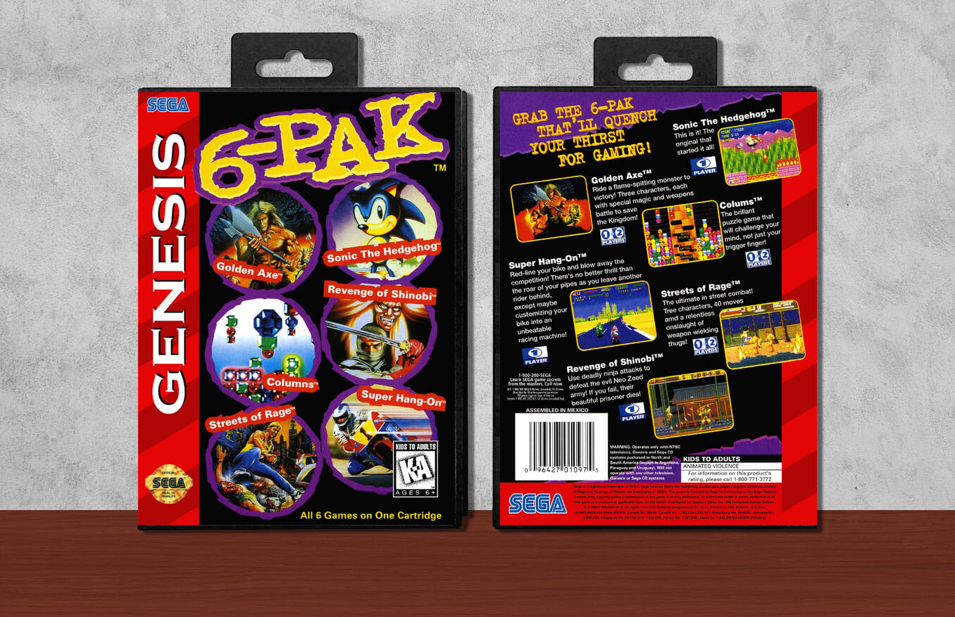 6-Pak, Case Color: Black