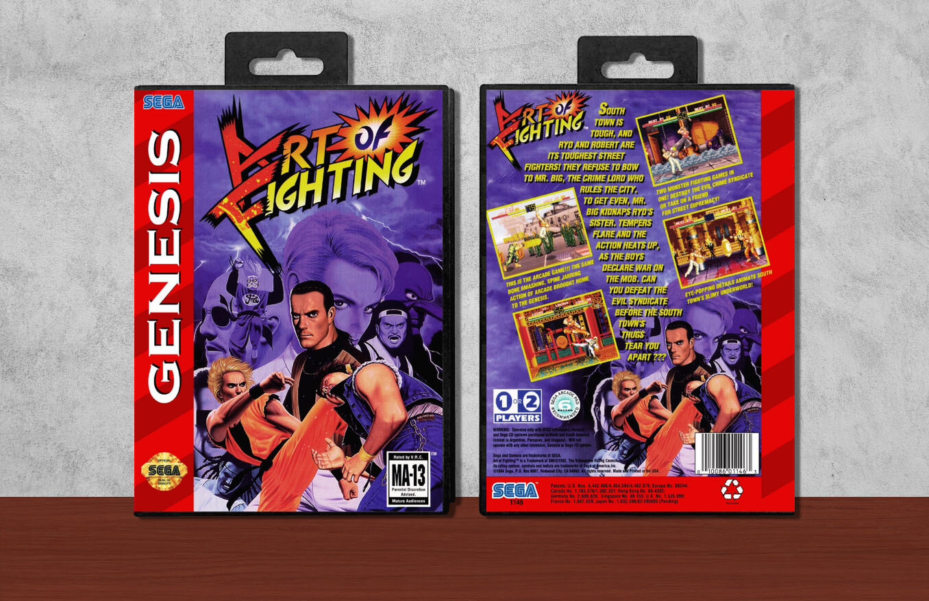 Art of Fighting, Case Color: Black