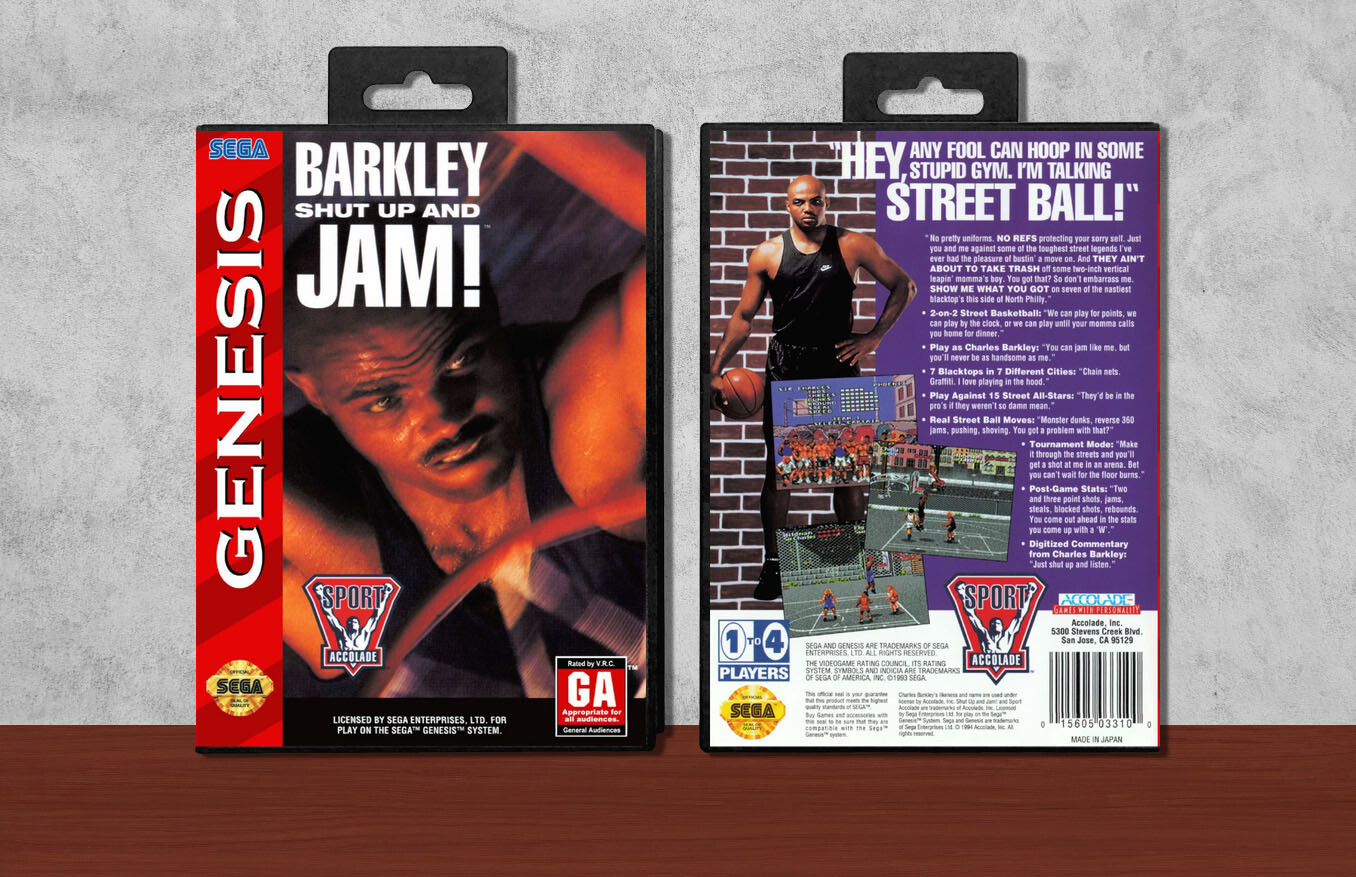 Barkley Shut Up and Jam! [Standard Rectangled Cart], Case Color: Black