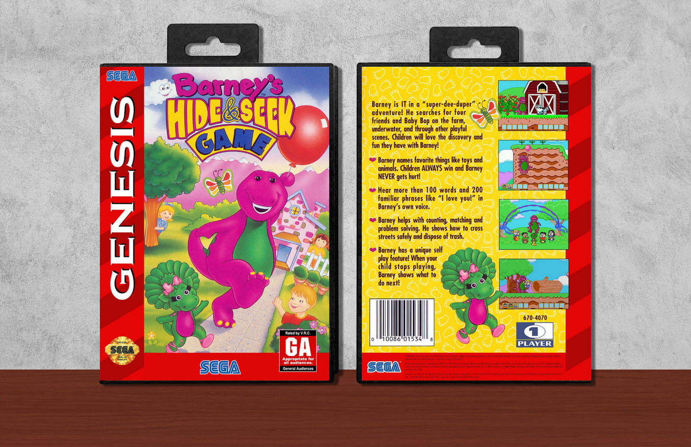 Barney's Hide and Seek Game, Case Color: Black