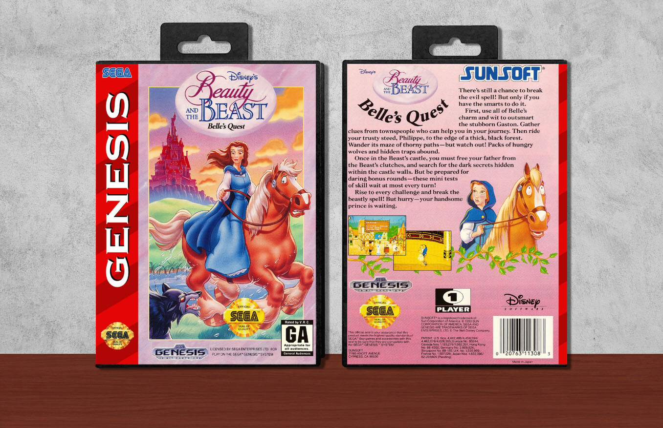 Beauty &amp; The Beast: Belle's Quest, Case Color: Black