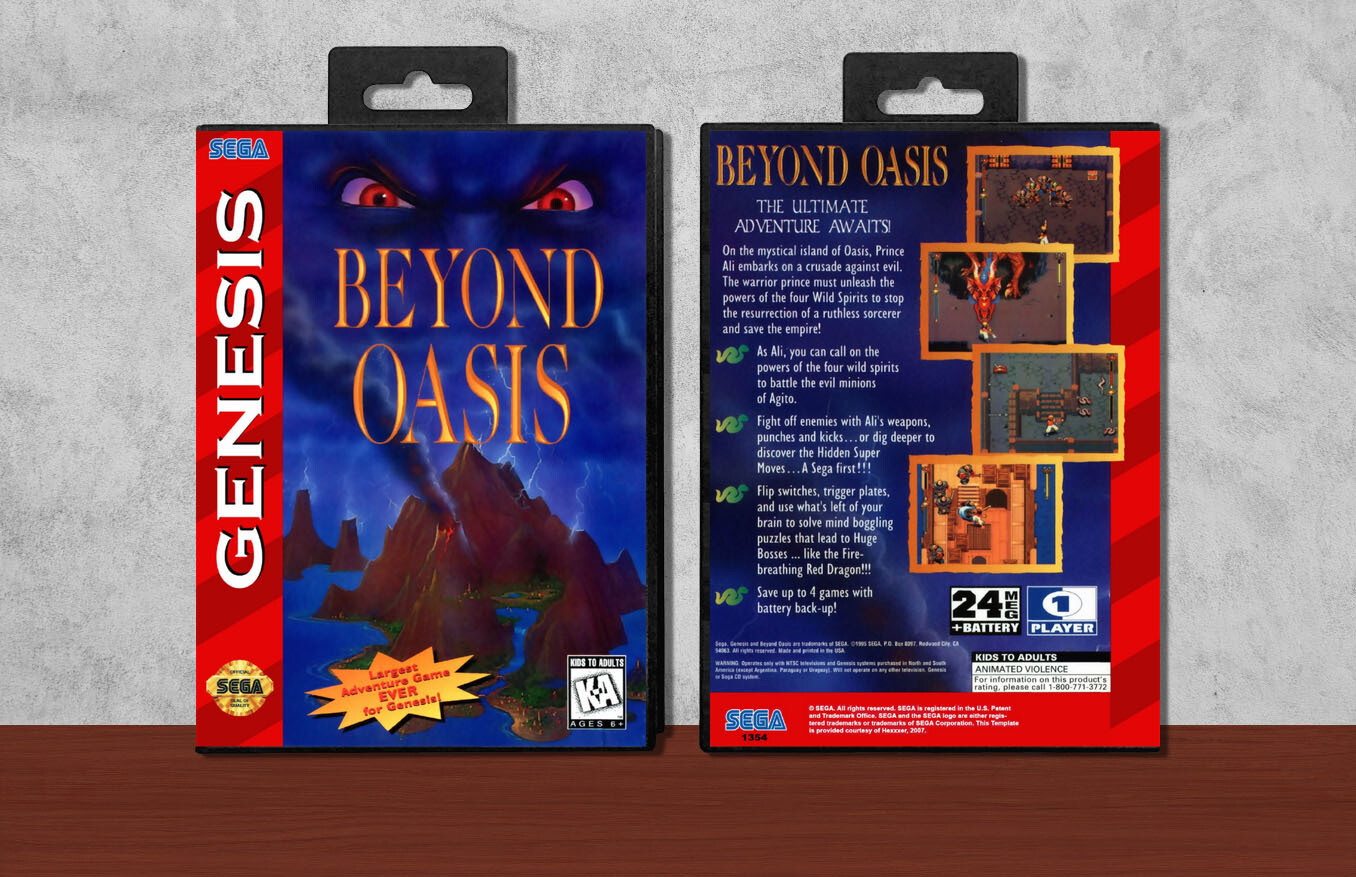 Beyond Oasis, Case Color: Black