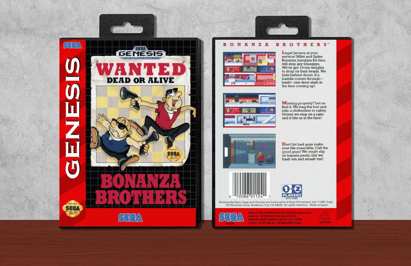 Bonanza Bros., Case Color: Black