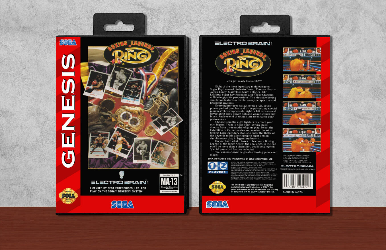 Boxing Legends of the Ring, Case Color: Black