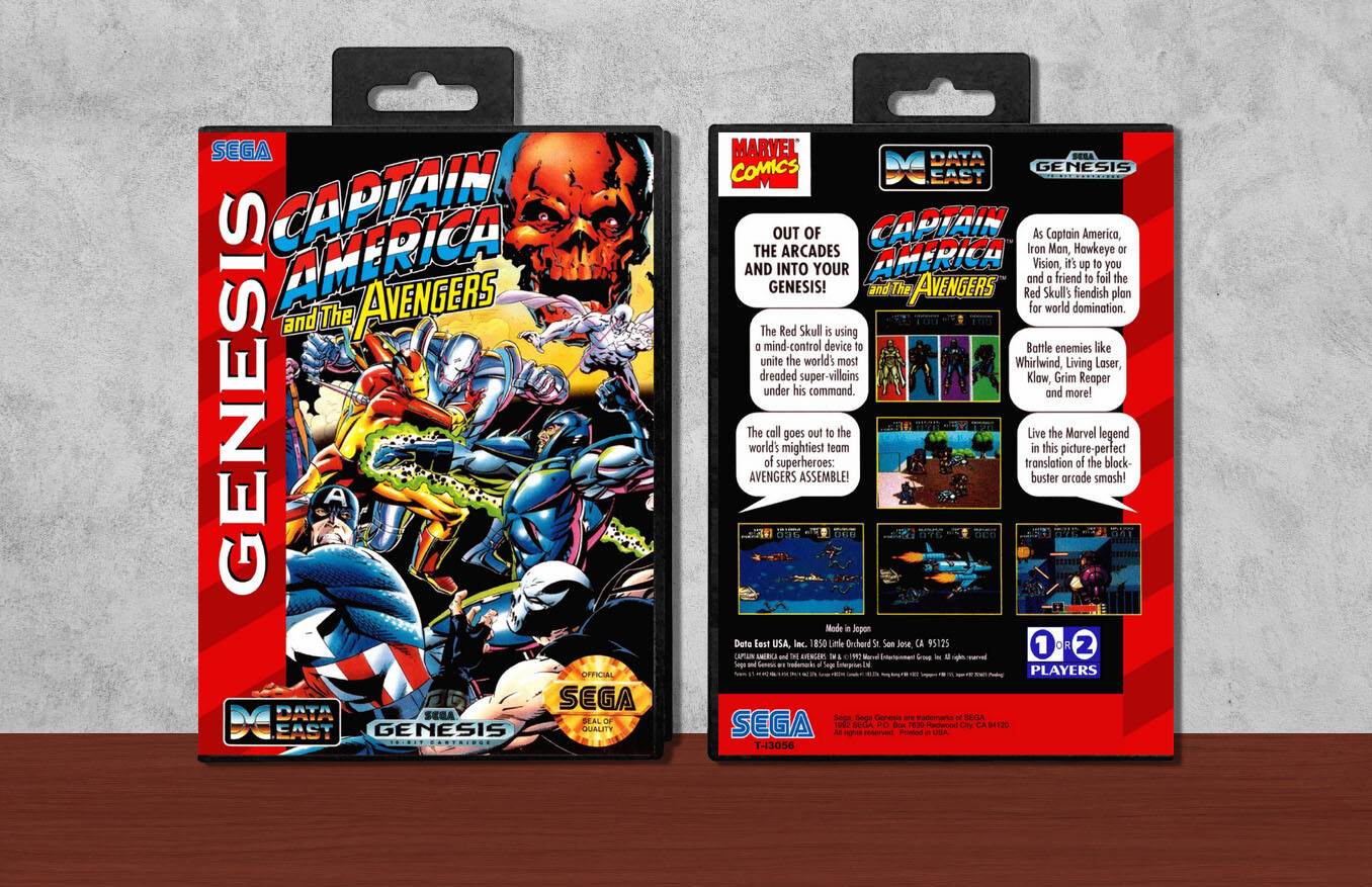 Captain America and the Avengers, Case Color: Black