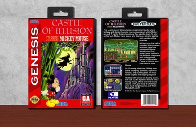 Castle of Illusion Starring Mickey Mouse, Case Color: Black