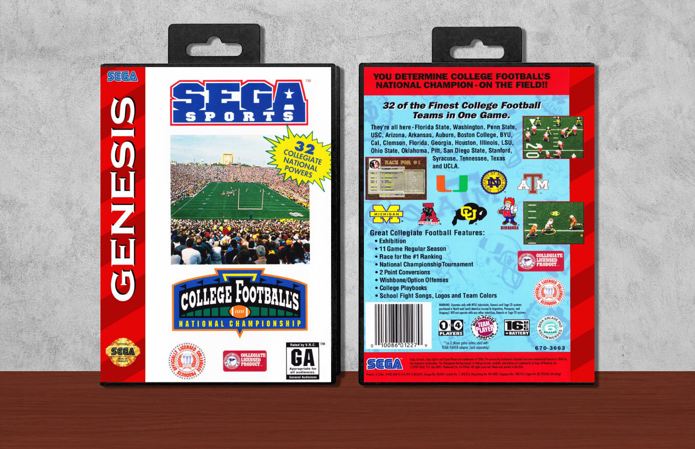 College Football&#39;s National Championship, Case Color: Black