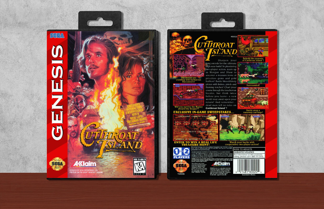 Cutthroat Island, Case Color: Black