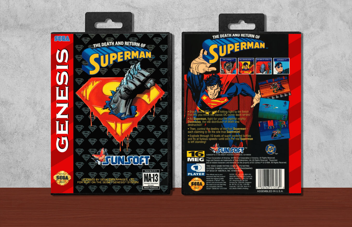 Death and Return of Superman, The, Case Color: Black