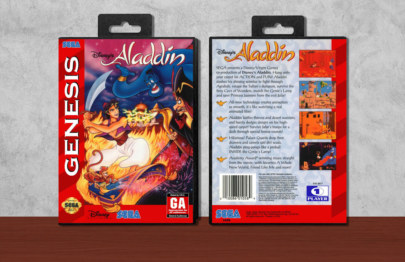 Disney&#39;s Aladdin, Case Color: Black