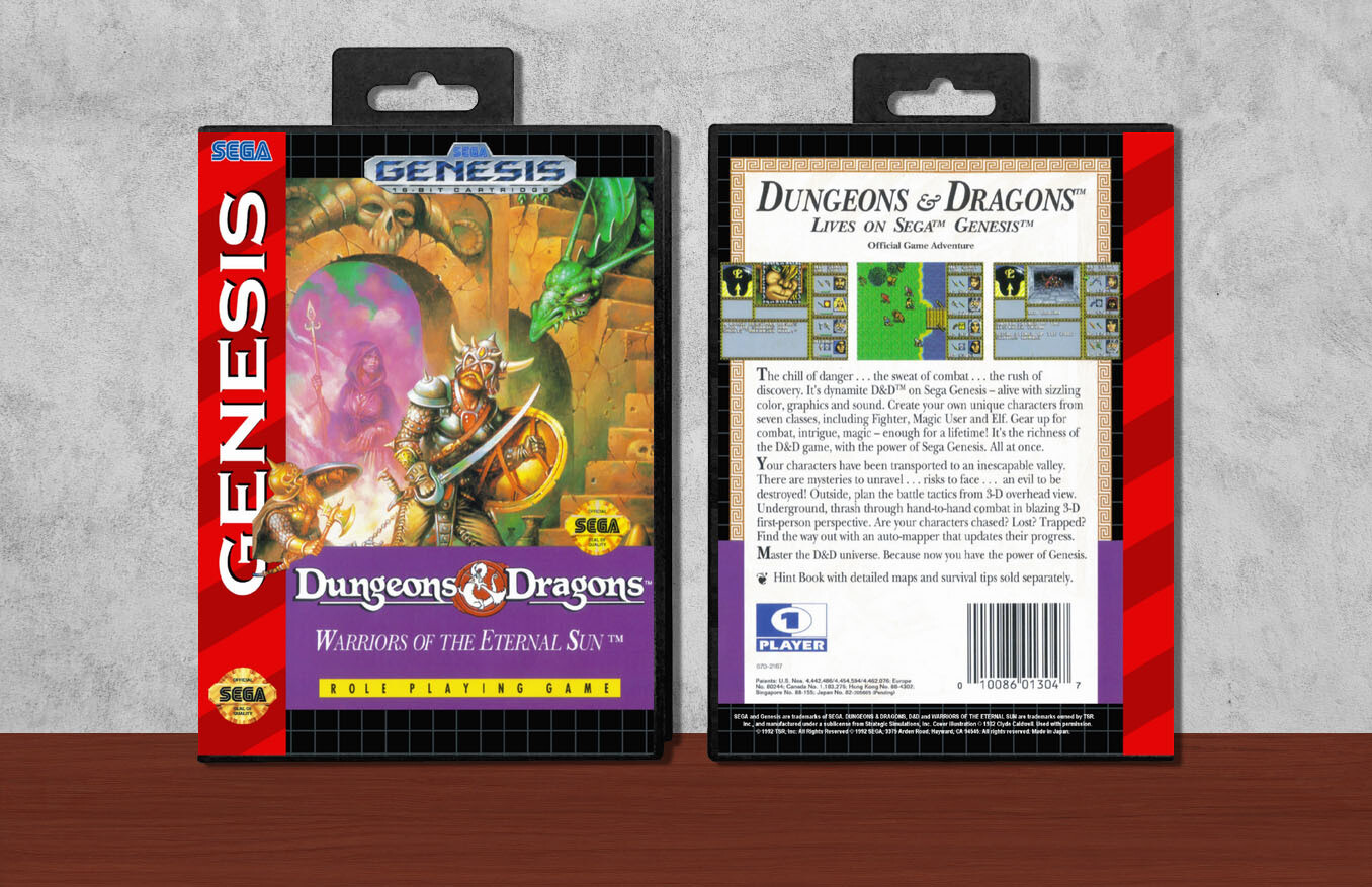 Dungeons &amp; Dragons: Warriors of the Eternal Sun, Case Color: Black