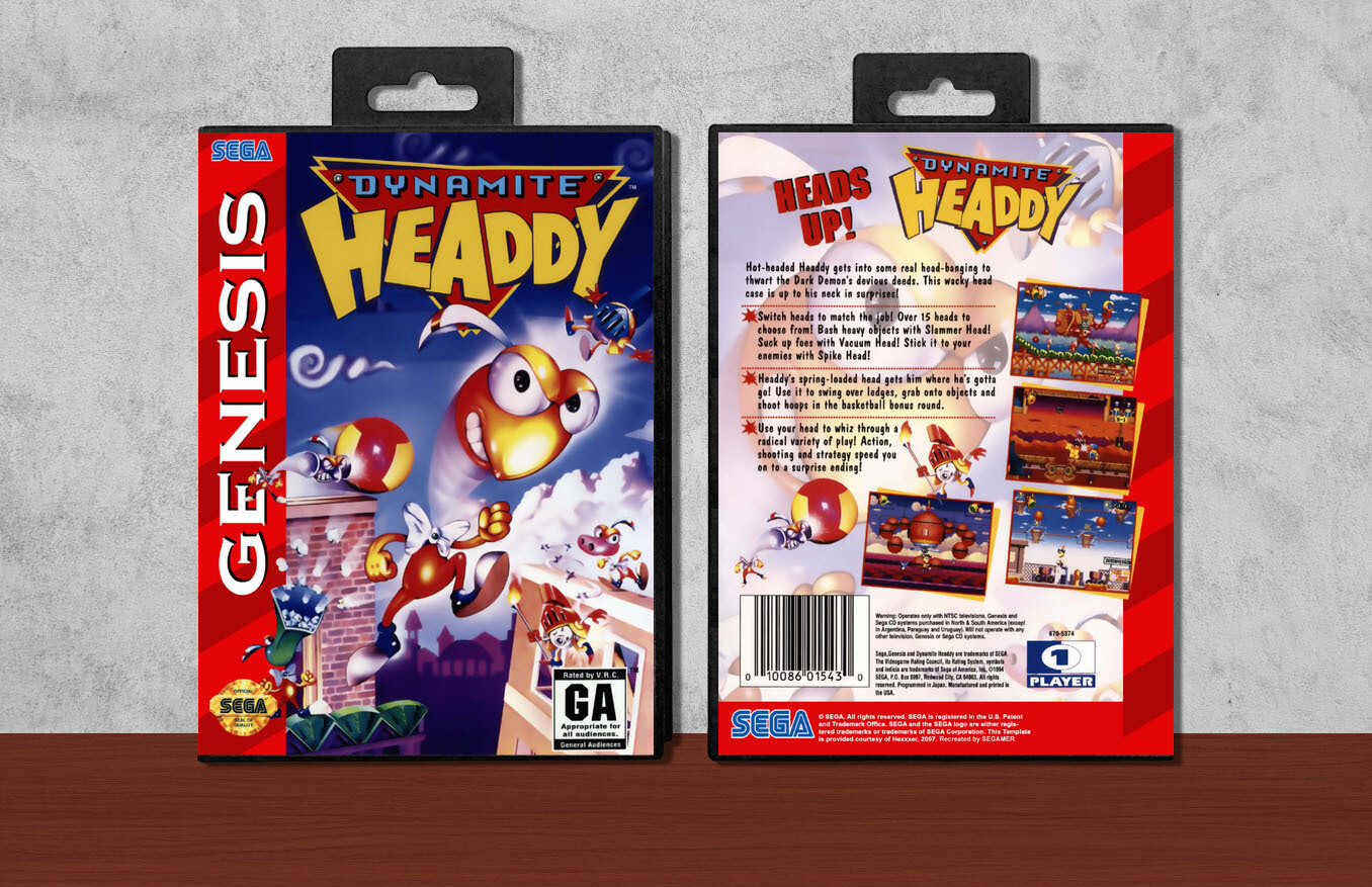 Dynamite Headdy, Case Color: Black